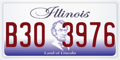 IL license plate B303976