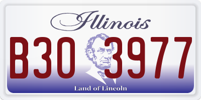 IL license plate B303977
