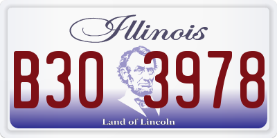 IL license plate B303978