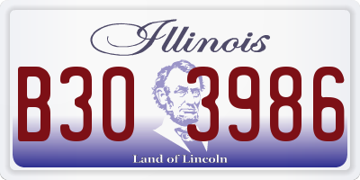 IL license plate B303986