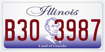 IL license plate B303987