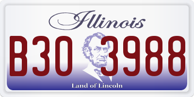 IL license plate B303988