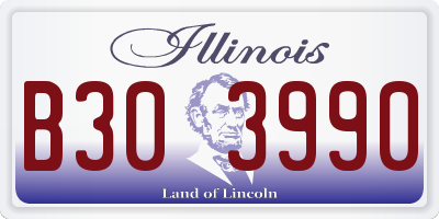 IL license plate B303990