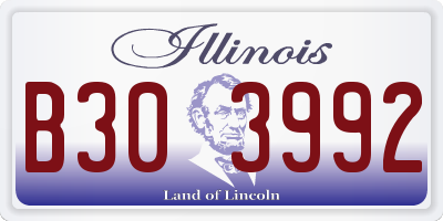 IL license plate B303992