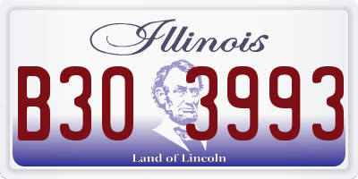IL license plate B303993