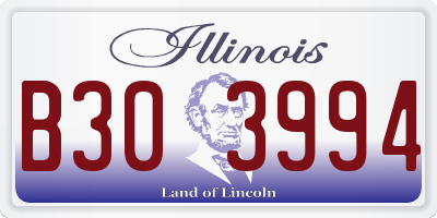 IL license plate B303994