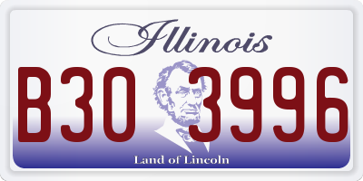 IL license plate B303996