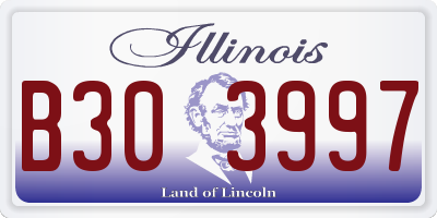 IL license plate B303997
