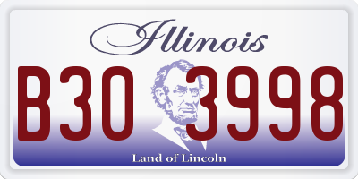 IL license plate B303998