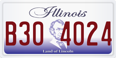 IL license plate B304024