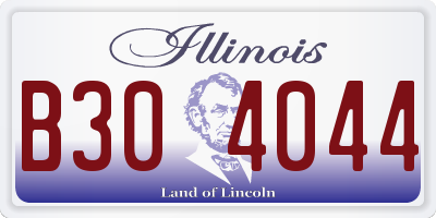 IL license plate B304044
