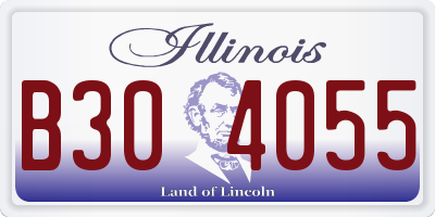 IL license plate B304055