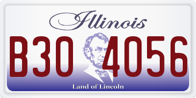 IL license plate B304056
