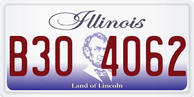 IL license plate B304062