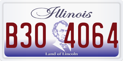 IL license plate B304064