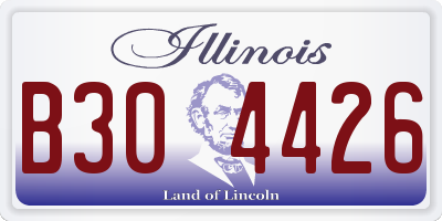 IL license plate B304426
