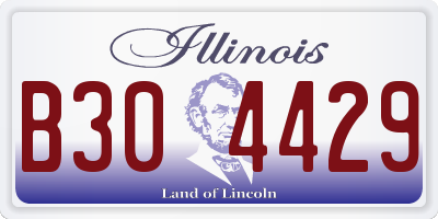 IL license plate B304429