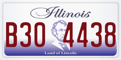 IL license plate B304438