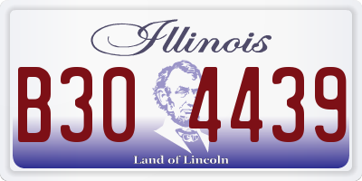 IL license plate B304439