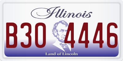 IL license plate B304446