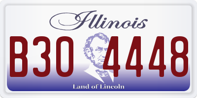IL license plate B304448
