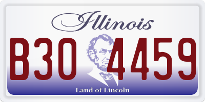 IL license plate B304459