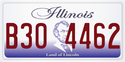 IL license plate B304462
