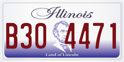 IL license plate B304471
