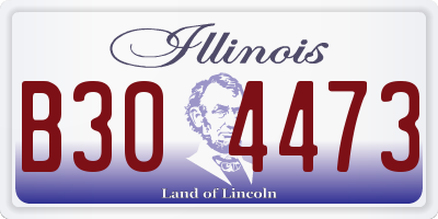 IL license plate B304473