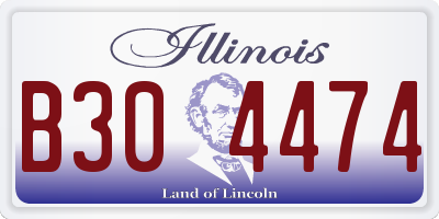 IL license plate B304474