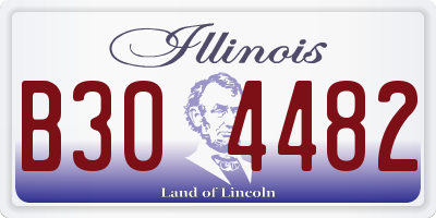 IL license plate B304482