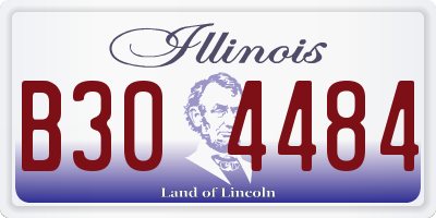 IL license plate B304484