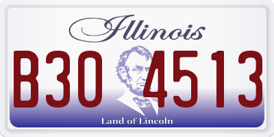 IL license plate B304513
