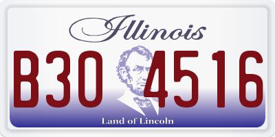 IL license plate B304516