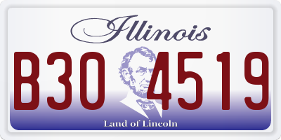IL license plate B304519