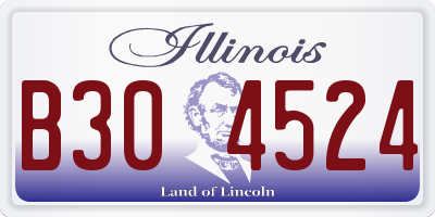 IL license plate B304524