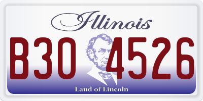 IL license plate B304526