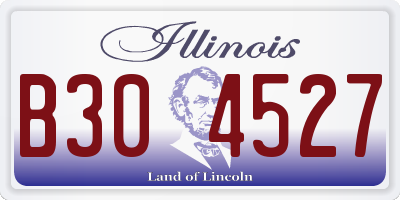 IL license plate B304527
