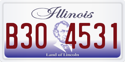 IL license plate B304531