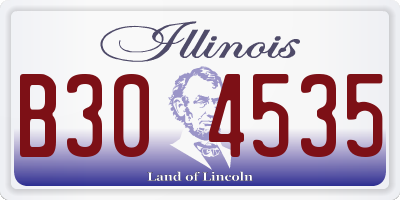 IL license plate B304535