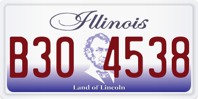 IL license plate B304538