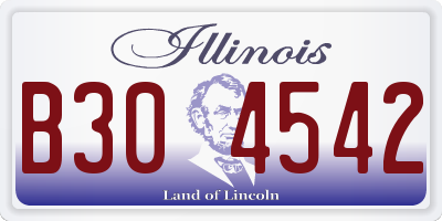 IL license plate B304542