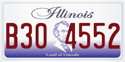 IL license plate B304552