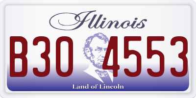 IL license plate B304553
