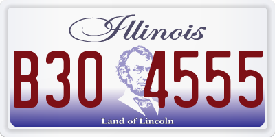 IL license plate B304555
