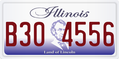 IL license plate B304556