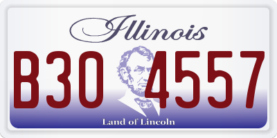 IL license plate B304557