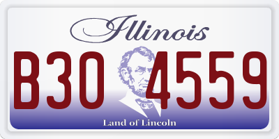 IL license plate B304559
