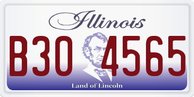 IL license plate B304565