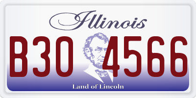 IL license plate B304566